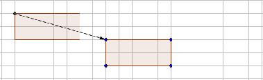 8) 4 Geometrische Figuren parallel verschiebenn Verschiebe das Rechteck in die