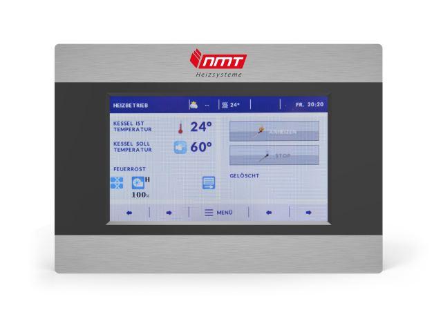 NMT Touchscreen-Steuerung ST 9 Die Steuerung ST 9 besticht mit einem übersichtlichen 9,5 x 5,5 cm Farb-Touchscreen sowie mit einer