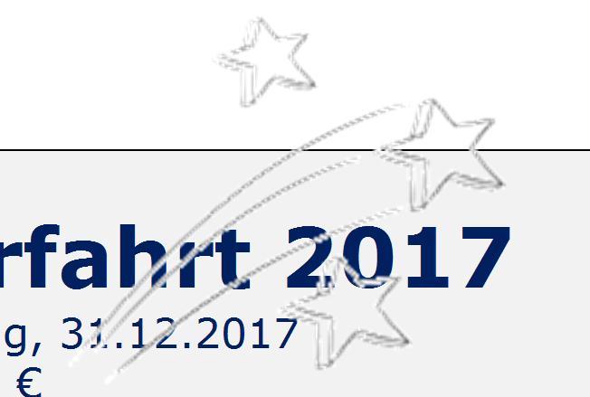 2017 Gebühr: 130,00 Busfahrt zum Theater am Bismarckplatz in Regensburg >> Der Vetter aus Dingsda << anschließend Jahresausklang in der Gaststätte Zum Goldenen Faß (Augustinerbräu) bei einem guten