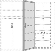 Winkelregalböden 1 Tür, rechts 5 verstellbare Böden 5 Winkelregalböden 4 verstellbare Böden Tür auf Wunsch auch links 5 Winkelregalböden Regal links oder rechts verwendbar n sind mit ELEMENTE HÖHE