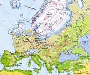 In Europa spielten die Eiszeiten eine wichtige Rolle bei der allopatrischen Artbildung Die Inlandeismassen sowie die Alpenvergletscherung schufen eine geographische Barriere, welche die