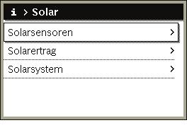 6 Informationen zur Anlage abrufen Menüpunkt Beschreibung Eingestellte Temp. Gewünschte Warmwassertemperatur im ausgewählten Warmwassersystem Gemessene Temp.