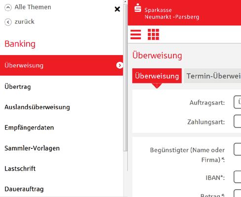 und Produkten unserer Sparkasse. Haben Sie sich bereits angemeldet, erreichen Sie zudem über diesen Button alle Funktionen des Online-Bankings.