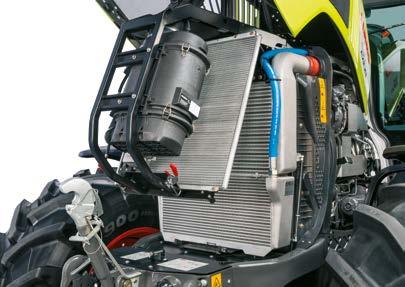 Die großdimensionierten Ansaugflächen in der Motorhaube bieten reichlich Frischluft zur Kühlung und für den Motorluft filter.