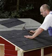 Hier dienen optionale Bitumenschindeln als zweite Dachlage