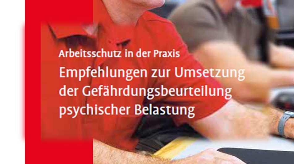 GDA-Arbeitsprogramm Psyche (2013-2018) Überwachung und Beratung bei der Einbeziehung der psychischen Belastungen in die Gefährdungsbeurteilung Hilfen für Betriebe Empfehlungen