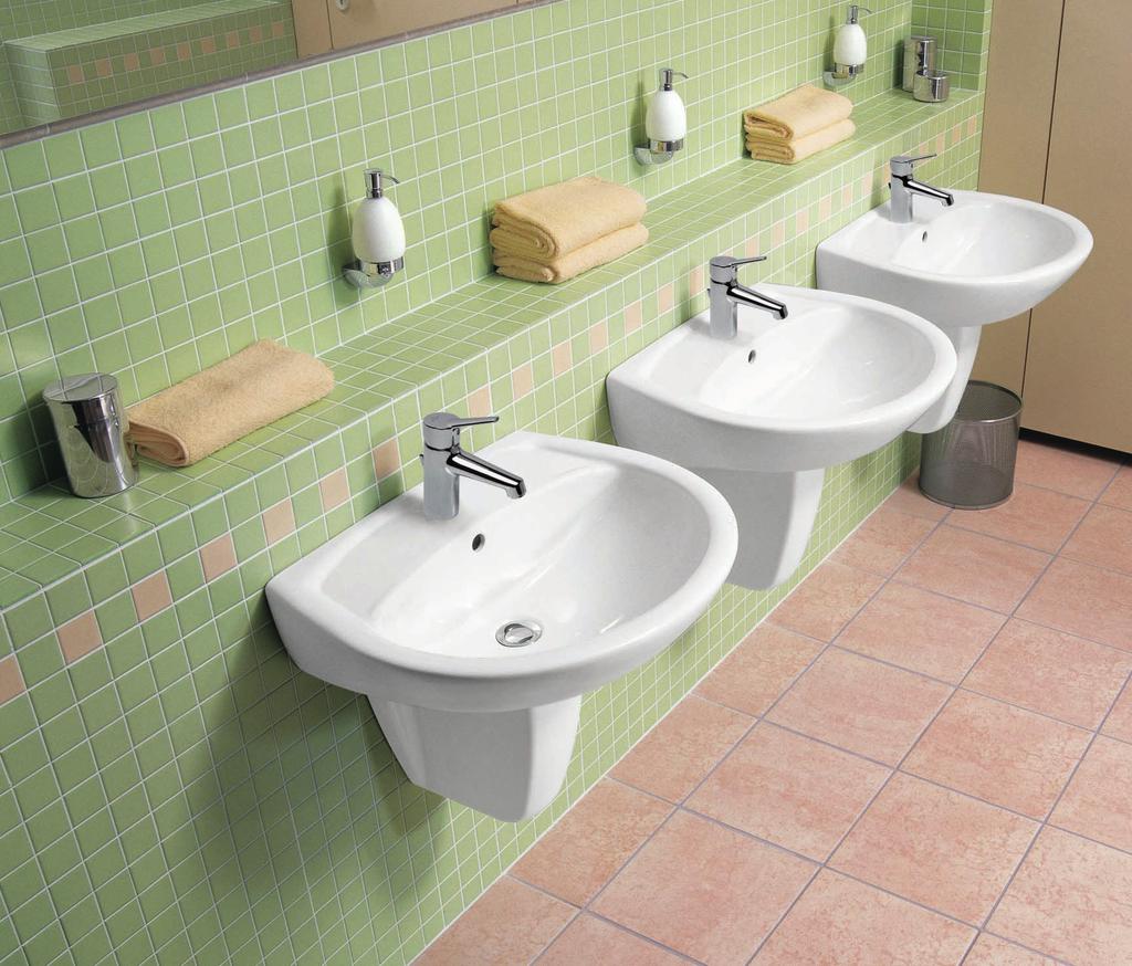 1 2 1 Waschtisch ARCHITECTURA ARCHITECTURA washbasin 2 Spülbecken mit Überlauf Sink with overflow Funktional und optisch ansprechend: bietet professionelle Lösungen für Objekte im