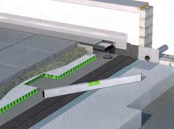 Komplettsystem-Übersicht ose Verlegung Auf Kies/Splitt und 0% Abdichtungsgefälle Geeignet für: Naturstein Keramikfliesen Betonwerkstein / Keramikelemente Dielenartige Beläge (Holz / WPC) 1