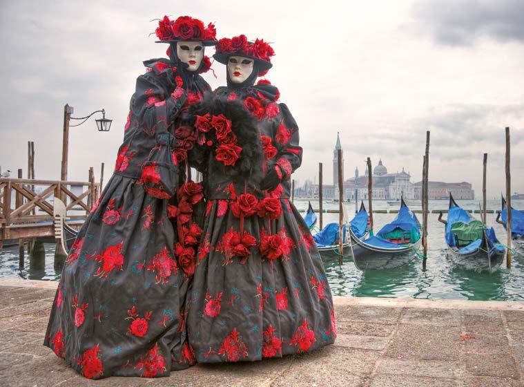Das HHHH Hotel Bonvecchiati Karneval in Venedig: Vergangenheit erwacht zum Leben Zusatzausflug (nur vorab buchbar): Die Lieblingsplätze von Donna Leon Am Nachmittag erwarten Sie die beiden