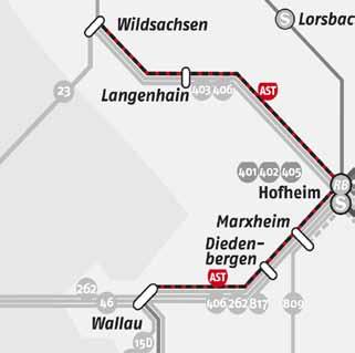 In der Kreisstadt Hofheim wurde in den neunziger Jahren der Hofemer -Stadtbus etabliert und - nach der Gründung des RMV im Jahr 1995 - an den Taktfahrplan der S-Bahn angepasst.
