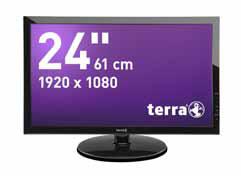 PREMIUM- MVA-PANEL TeRRA lcd/led 2250W GReeNlINe plus LED-Hintergrundbeleuchtung optimierte Ausleuchtung und Farbdarstellung DVI, VGA, Lautsprecher