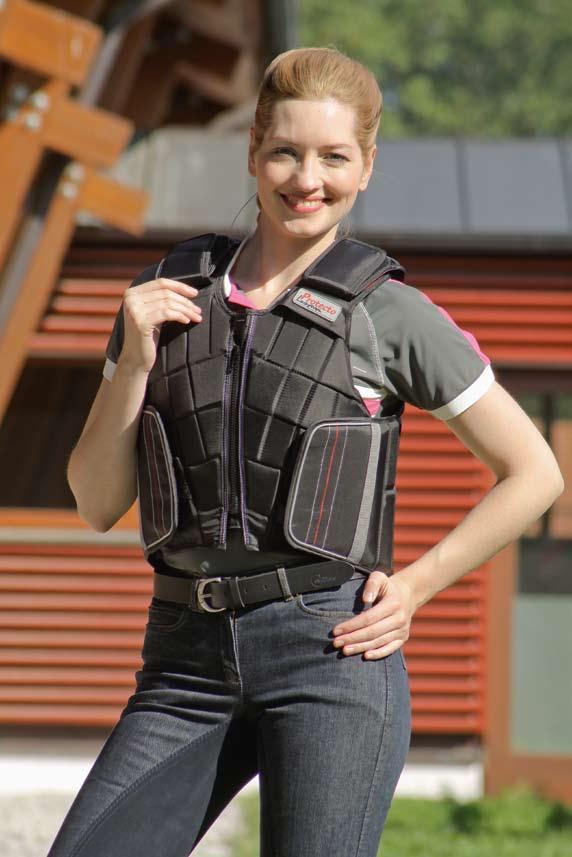 Sicherheit beim Reiten Sicherheitsweste Protecto LadyFlex Endlich eine Sicherheitsweste, die auf die weiblichen Körperformen Rücksicht nimmt!