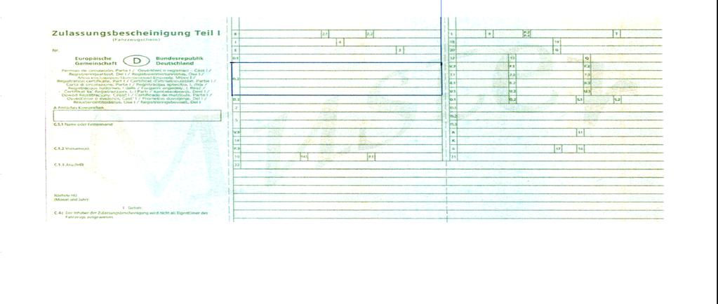 SAB SAB Achtung, wichtige Hinweise: Attention, important information: Kraftfahrzeugschein/Zulassungsbescheinigung/Force car registration/registration Certificate. Amtl. /designation offical type.