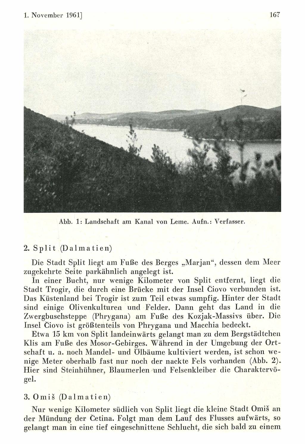 1. November 1961] Ornithologische Gesellschaft Bayern, download unter www.biologiezentrum.at 167 Abb. 1: Landschaft am Kanal von Lerne. Aufn.: Verfasser. 2.