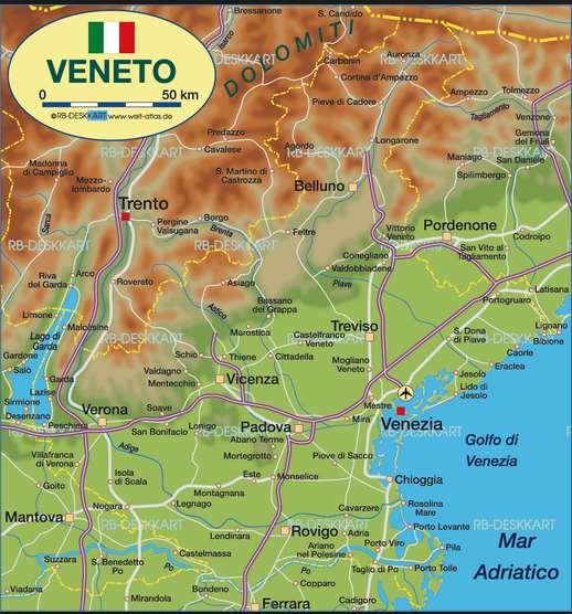 Venetien Venetien ist groß und enorm vielfältig. Da sind die Städte Verona, Vicenza, Treviso, Padua und Venedig. Das Prosecco-Anbaugebiet zwischen Valdobbiadene und Conegliano.