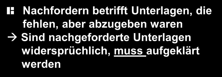 Nachfordern und Aufklären OLG Düsseldorf, 21.10.