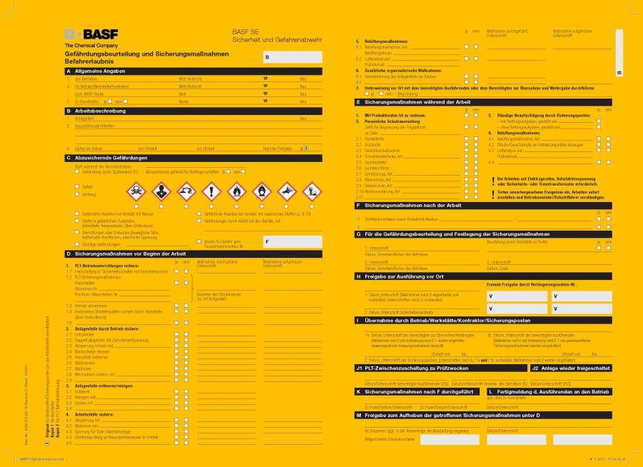 Befahrerlaubnisschein (Farbe: Gelb) [1/2] 10.2014 Rev.