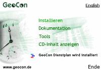 GeoCon Dienstplan 8.x S c h nellei nstieg Systemvoraussetzungen Arbeitsstation/Client: Win XP/Vista/Windows 7, 8.