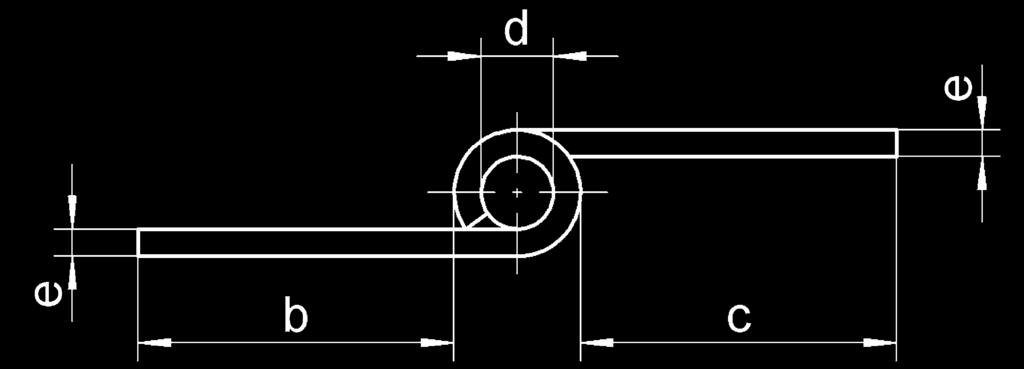 60 mm a. Rollenlänge, b/c Lappenlänge, d. Ø-Rolle, e.