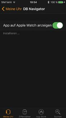 Um eine App von der Apple Watch zu entfernen,