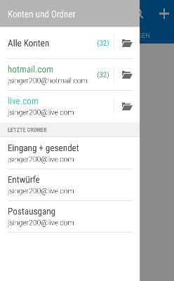 161 Kalender und E-Mail Abfrage Ihrer E-Mails In der Mail-App können Sie E-Mails aus einem oder mehreren auf dem HTC One M9 eingerichteten E-Mail Konten lesen, senden und organisieren. 1.