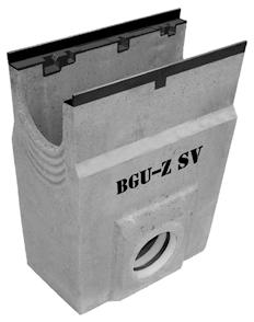 BGU-Z Universalrinnen SV NW 100 Zubehör Für Rinnen mit einer verzinkten Stahl-, Guss- oder Edelstahlzarge. Einlaufkasten Typ Bezeichnung Länge cm Stk./ Pal.