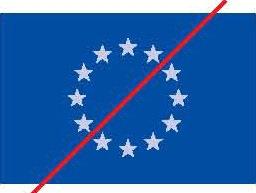 Das EU-Emblem in Blau Wenn Blau die einzige Farbe ist (hierbei ist in jedem