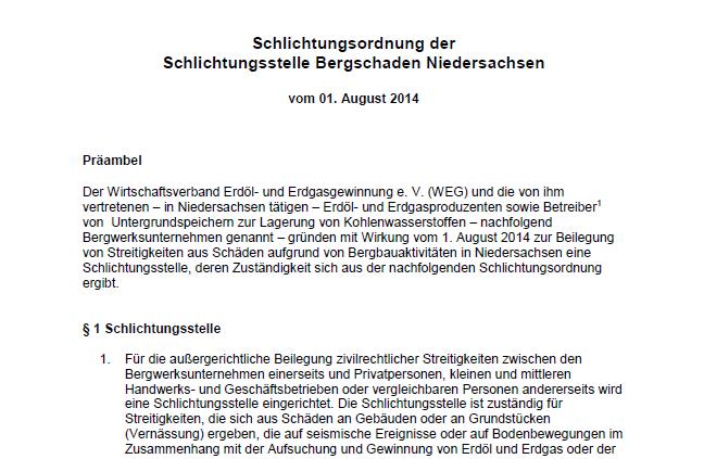 Landkreis Rotenburg (Wümme) Schlichtungsordnung Die Schlichtungsordnung stellt