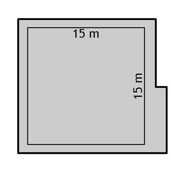 Die Gesamtabmessungen des Gebäudes Das Gebäude ist in einer Richtung kleiner Das Gebäude ist in beiden sind in beiden Richtungen kleiner als als 15 Meter, in der anderen Richtung Richtungen größer