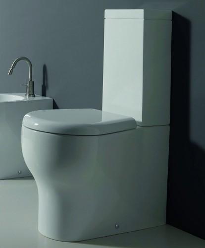1.115 BA33169 ovale formschöne Standtoilette 60 cm tief inklusive Spülkasten sowie Zweimengen-Spülmechanismus für die Bodenmontage Das formschöne Stand-WC hat eine Tiefe von 60 cm.