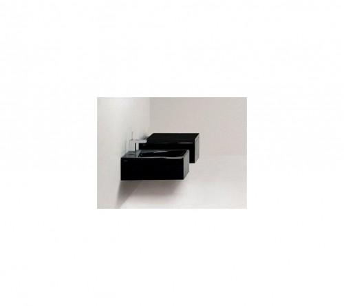1.138 BA43396 Wand WC hängend eckige Form in schwarz oder weiß modisches Design bei keramischer Spitzenqualität Ein außergewöhnliches Äußeres zeigt diese Wandtoilette mit seiner Kastenform.