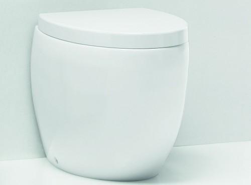 1.147 BA40016 ovales Stand-WC zeitloses Design Serie Cosmos Maße (HxTxB): 390x560x390 mm klar geschwungene Linienführung robust und pflegeleicht.