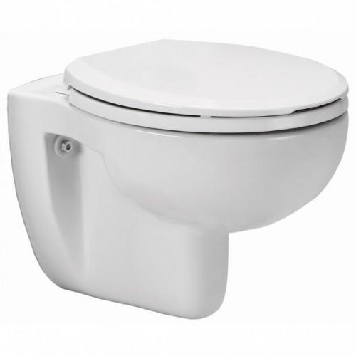 1.20 Wand-WC Tiefspüler spülrandlos inkl. WC-Sitz BA61928 Dieses WC fällt durch seine ebenmäßigen Rundungen sofort ins Auge. Das Design erlaubt eine nur 50 cm tiefe Ausladung bei bestem Sitzkomfort.
