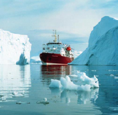 entdeckungsfahrten im zodiac Die kleinen Boote sind die einzige Möglichkeit, auf den unbewohnten Eisschollen anzulegen.