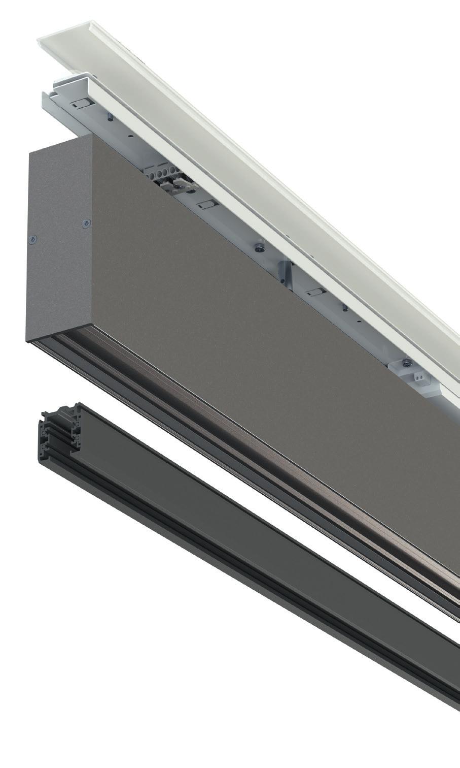 LED PLATINE Das HxO-Profil kann mit LED Zhaga Platinen ausgestattet werden und bietet ein Lumenpaket von 130 lm/w oder 2950 lm/m.
