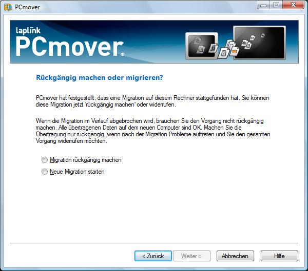 PCmover überträgt die zur Migration ausgewählten Dateien. Die Zeit, die für den Vorgang benötigt wird, ist abhängig von der Konfiguration des Computers und der zu übertragenden Datenmenge.