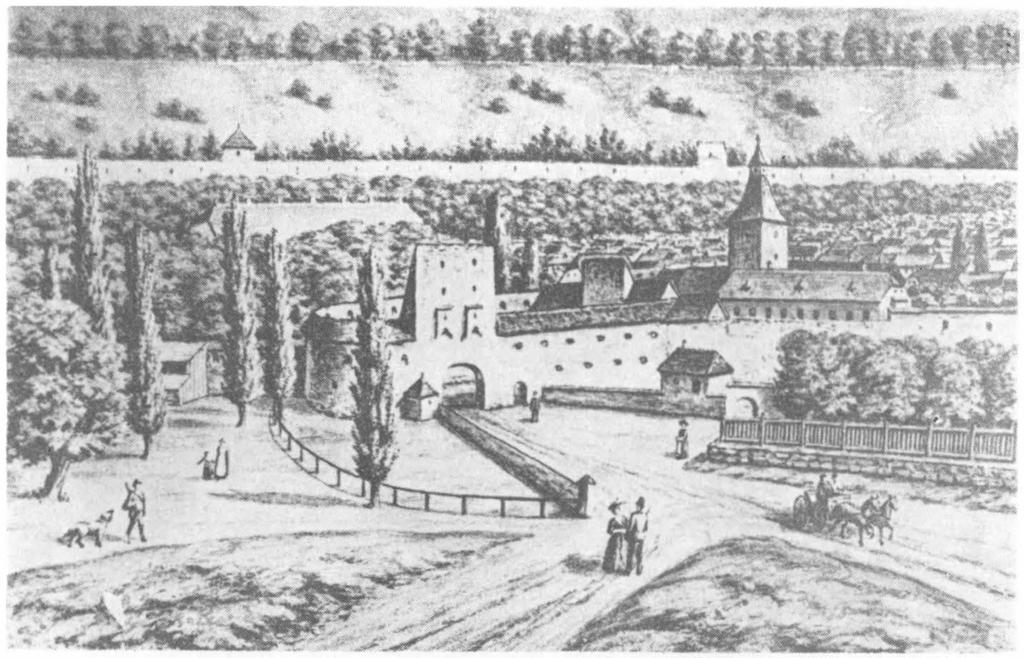 Fig. 64 - Bastionul şi turnul porţii str.