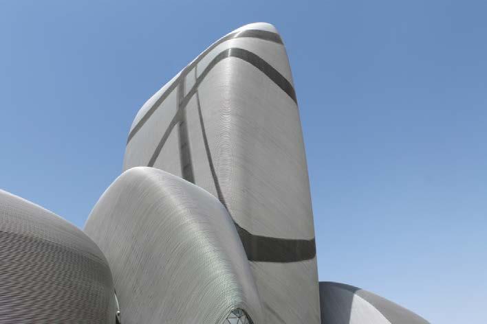Die fertige Fassade des Projekts King Abdulaziz Center for World Culture