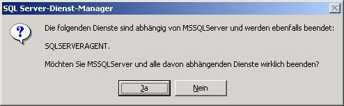 werden, müssen Sie den SQL-Server
