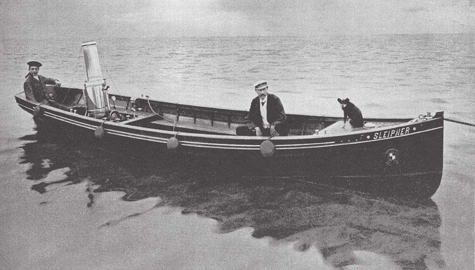 Februar 1888 Erstes Motorboot