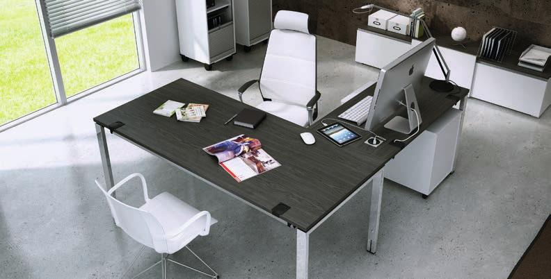 // Puron also offers pieces with a high level of detail and scores points with its classic lines in the individual office.