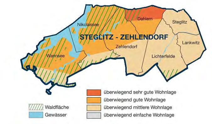 Das ist Steglitz-Zehlendorf in seiner urtümlichen Struktur. Ein Stadtbezirk mit überwiegend guten und solventen Bevölkerungsgruppen, die auch die Ortsteile entsprechend prägen und verändern.