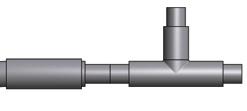 In case of a leak in the process tube the escaping medium flows into the safety space and can be neutralised and harmlessly discharged from the system.