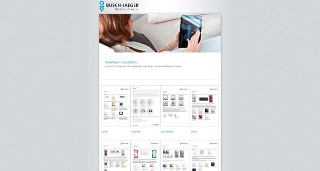 Der Busch-Jaeger-Online-Katalog bietet die komplette Übersicht über alle Produkte und Anwendungen von Busch-Jaeger im direkten Zugriff.