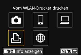 Herstellen einer WLAN-Verbindung 1 2 3 Wählen Sie [WLAN-Funktion]. Wählen Sie auf dem Bildschirm [Wireless-Kommunikationseinst.] die Option [WLAN-Funktion], und drücken Sie dann <0>.