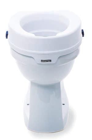 0 BAD & WC Toilettenstuhl fahrbar Komfortabel und sicher BAD & WC Toilettensitzerhöhung mit Deckel und Armlehnen Mehrfach verstellbar Toilettensitzerhöhungen ermöglichen eine