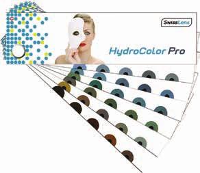 14 Weiche prothetische Kontaktlinsen HydroColor Pro Geometrie HydroColor Pro ist eine individuelle Irislinse mit einer weißen opaken Rückfläche, welche exklusiv im Hause SwissLens gefertigt wird.