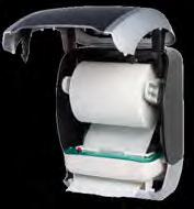 Schluss sichtbar für Toilettenpapierrollen bis zu 2 x 140 m geeignet Autom.