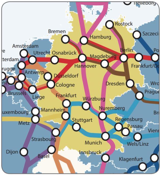 Vorstellung des Vorhabens Europäische Magistrale im Bereich Rhein-Donau-Korridor Transeuropäisches Verkehrsnetz
