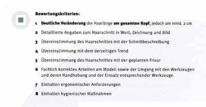 Wie bereits im ersten Teil ist auch hier eine Planung es Haarschnittes in Form einer Schnittbeschreibung, Zeichnung un Bil zu erstellen.